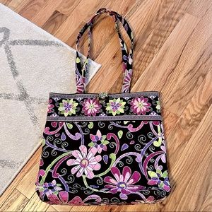 EUC Vera Bradley Purple Punch Medium Tote Bag. * Retired Pattern! *
